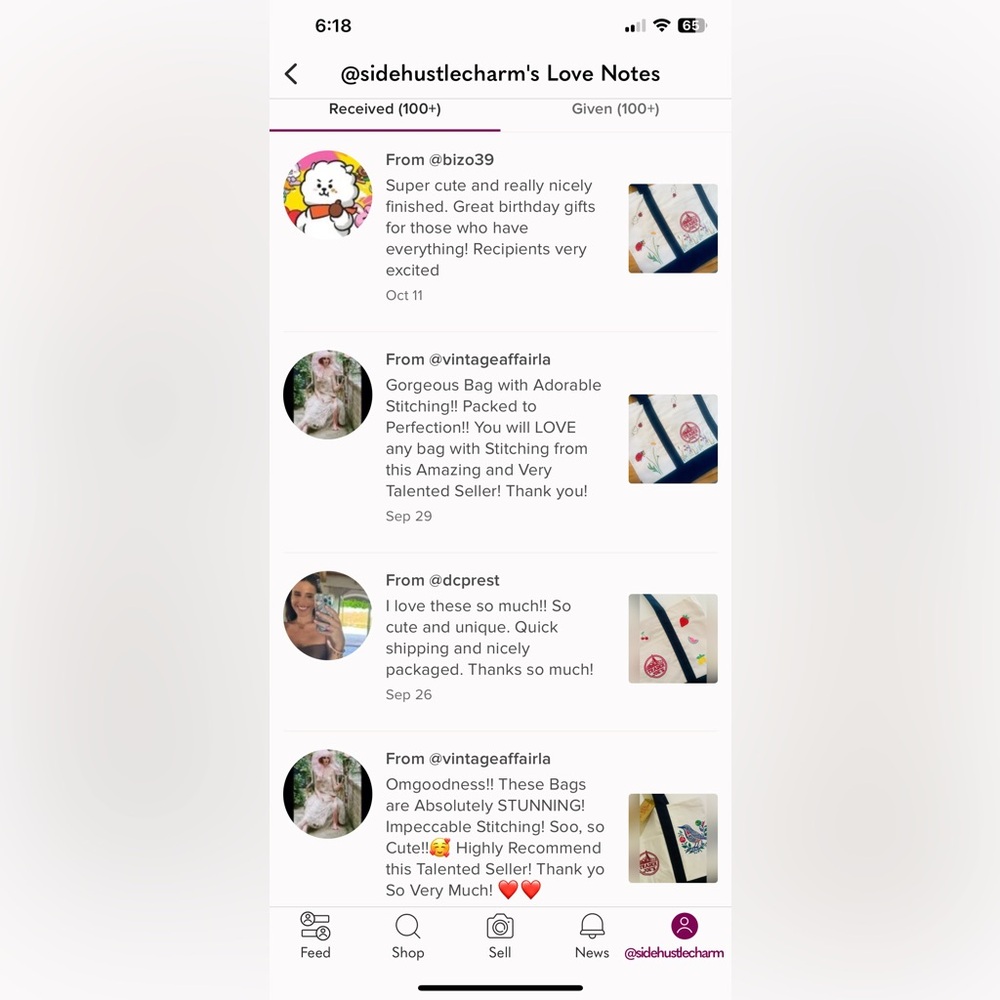 NWT Trader Joe’s canvas tote with embroidery - Picture 8 of 12